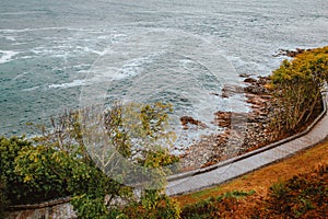 Nature and sea Ã¢â¬â¹Ã¢â¬â¹views from Parador de Baiona, Pontevedra, Spain photo